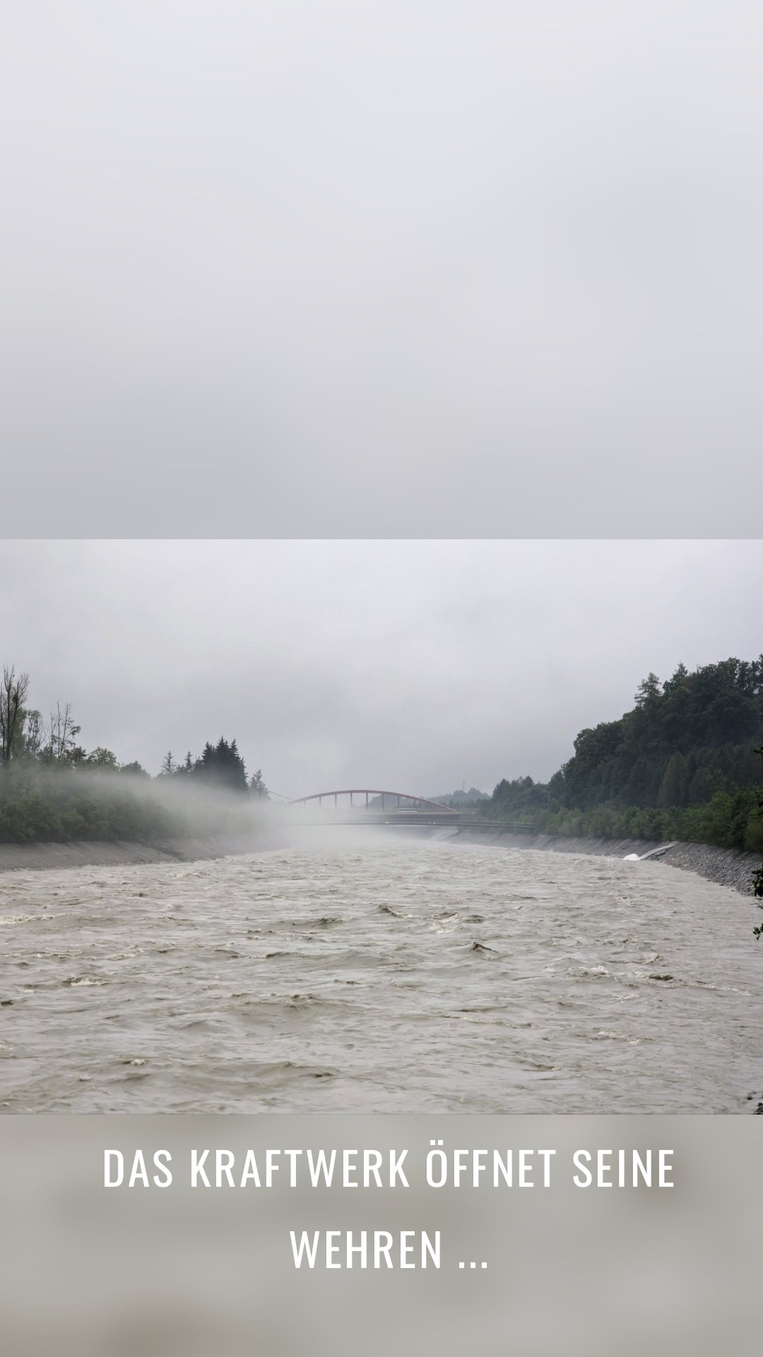 Das Kraftwerk öffnet seine wehren ...